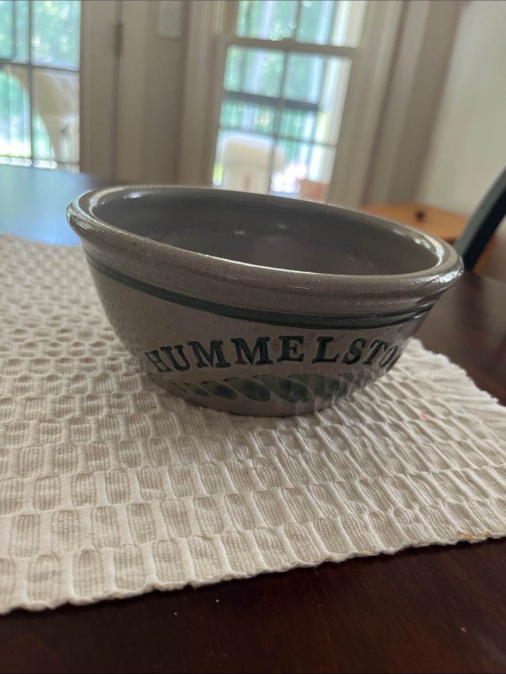 Hummelstown Green and Gray Stoneware Vase - Picture 1 of 6